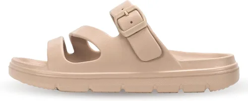 Miniatura 5 de PIMIO Sandalias de soporte de arco para mujer, deslizantes de recuperación para alivio de la fascitis plantar, antideslizantes, ligeras, con cojín