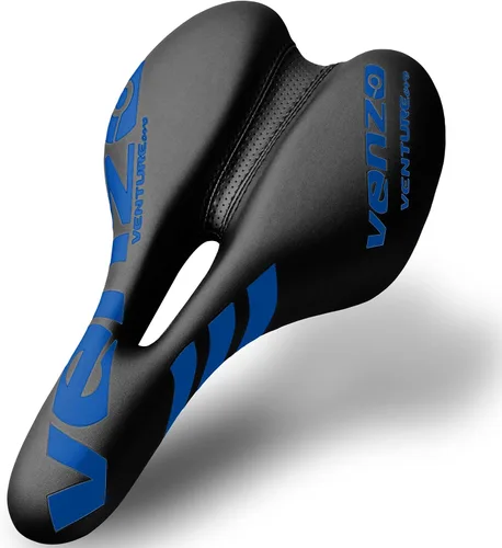 Miniatura 8 de Venzo Comfortable Saddle Bike Seat Soft & Durable Bicycle Seat for MTB, Road, Exercise, Trekking, Folding, Hybrid & Cruiser Bikes Breathable &