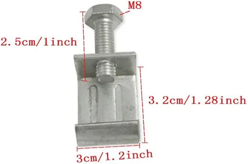 Miniatura 2 de Abrazadera de brida de acero galvanizado G Abrazadera de conducto G Abrazaderas G Abrazaderas Brida de conducto de ventilación para sistema