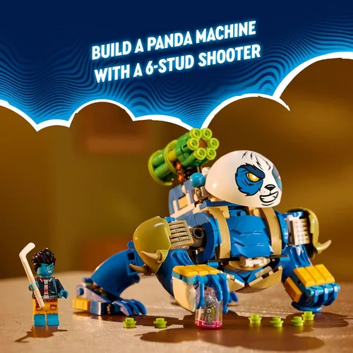 Miniatura 4 de LEGO DREAMZzz Logan El Panda Poderoso, juguete de animal con 2 minifiguras incluidas, juego de animales reconstruible, regalo creativo para niños a