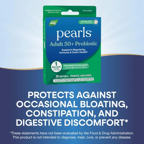 Miniatura 4 de Nature's Way Pearls - Probióticos para adultos mayores de 50 años, probióticos para la salud digestiva* Apoya la regularidad, la salud inmunológica