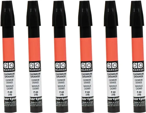 Miniatura 3 de AD Marker The Original Chartpak, Tri-Nib, naranja cadmio, 1 cada uno (P64)