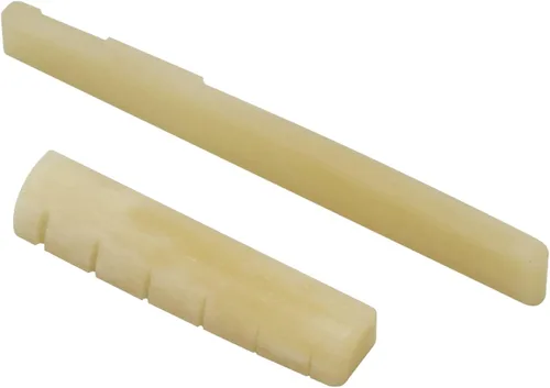 Miniatura 9 de Miwayer Puente de Guitarra Clásica de Hueso Sin Blanquear Juego de Puente y Cejilla de 6 Cuerdas Hecho de Hueso Natural Real (Puentes Clásicos 1 par)
