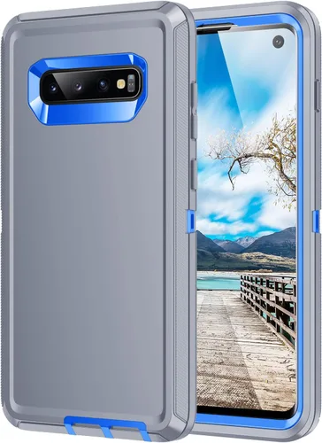 Miniatura 18 de Funda para Galaxy S10, [sin protector de pantalla] resistente a prueba de golpes, polvo y caídas, 3 capas de protección completa del cuerpo, funda
