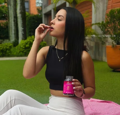 Miniatura 2 de Simply Collagen® Gomitas de colágeno veganas para mujeres y hombres, colágeno a base de plantas con biotina, vitaminas A, C y E, refuerzo