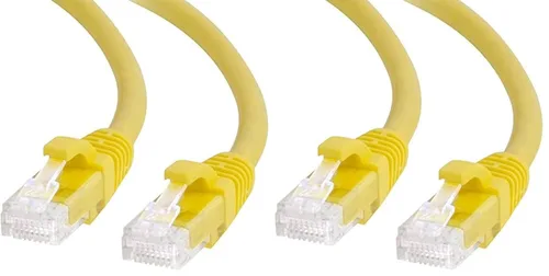 Miniatura 112 de C2G/Cables to Go 27872 Cable de red Ethernet cruzado Cat6 sin blindaje (UTP) sin enganche, amarillo (2,13 metros/7 pies)