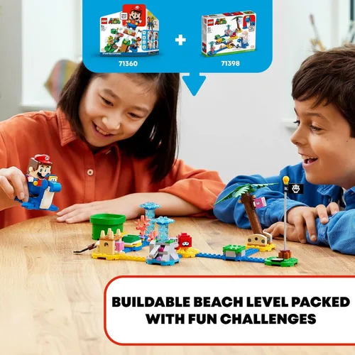 Miniatura 2 de LEGO Super Mario Dorrie's Beachfront Expansion Set 71398 Kit de construcción; juguete coleccionable para niños de 6 años en adelante (229 piezas)