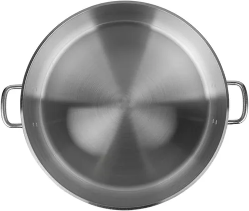 Miniatura 4 de Soro Essentials - Brasero de aluminio de 40 cuartos de galón con asas remachadas, peso medio de 0.157 in de grosor - Utensilios de cocina de brasero