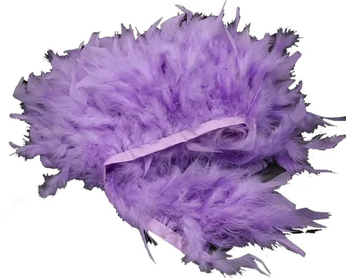 Miniatura 8 de MELADY 2 yardas de plumas de pavo con flecos, vestido de moda, costura, manualidades, disfraces, decoración (negro)