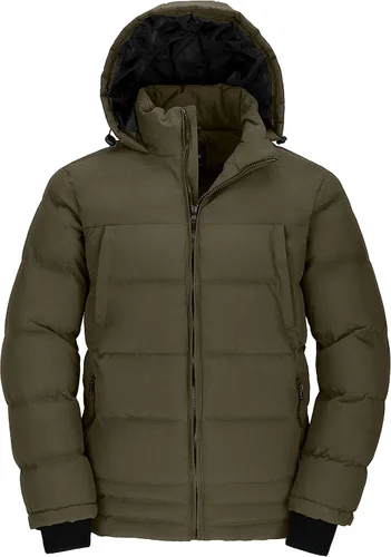 Miniatura 12 de Wantdo - Chaqueta acolchada impermeable para hombre, con capucha, de invierno