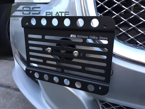 Miniatura 4 de Extreme Online Store Repuesto para Mazda 3 y MazdaSpeed 3 2004-2009 Placa EOS versión 2 Gancho de remolque para parachoques delantero, soporte