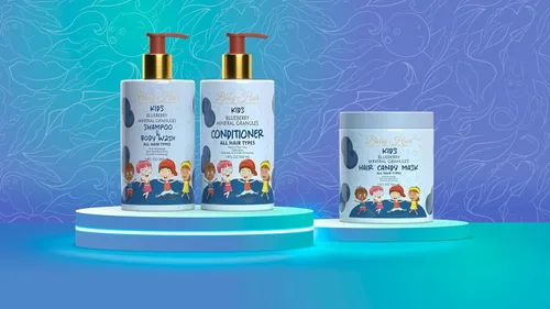 Miniatura 4 de Baby Hair - Juego de champú/gel de baño para niños pequeños, acondicionador y mascarilla para el cabello, champú y acondicionador sin sulfato