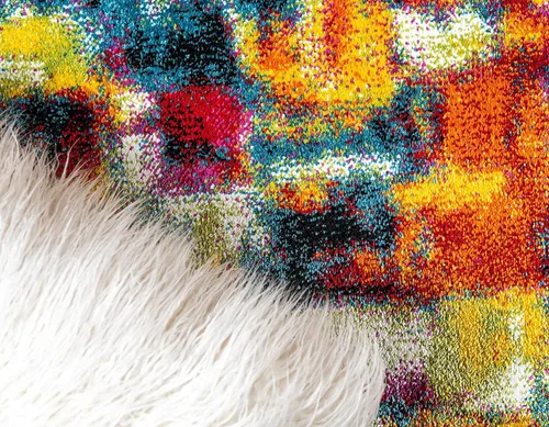 Miniatura 7 de Unique Loom colección Lyon - Alfombra abstracta y moderna, Polipropileno, Multi/Verde