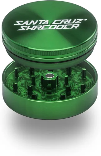 Miniatura 10 de Santa Cruz Shredder Molinillo de hierbas de metal con parte superior moleteada para un agarre más fuerte, 2 piezas de 2.7 pulgadas (gris)
