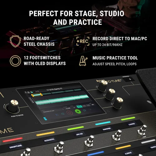 Miniatura 5 de HeadRush Prime - Pedal multiefectos para guitarra y voz y procesador de modelado de amplificador con clonador de amplificador, Antares Auto-Tune