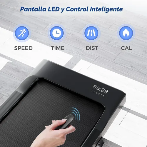 Miniatura 5 de SupeRun Walking Pad with Incline, 3 in 1 Under Desk Treadmill for Home/Office, 2.5 HP Quiet Portable Mini Treadmill with Remote & LED Display, 300