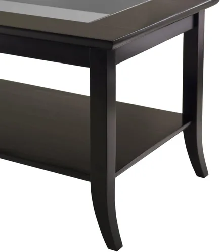 Miniatura 7 de Mesa para café rectangular Génova de Winsome con parte superior de vidrio