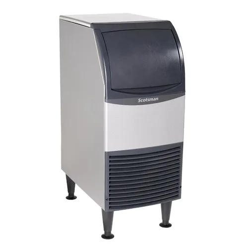 Miniatura 12 de Scotsman UN324A-1 Máquina para hacer hielo estilo nugget bajo encimera con contenedor, producción diaria de 340 lb, almacenamiento de 80 lb, acero