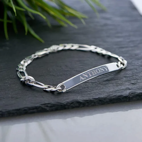 Miniatura 2 de MyNameNecklace Pulsera de identificación Amigo personalizada con inscripciones personalizadas, regalo de joyería para hombres, él, nombres