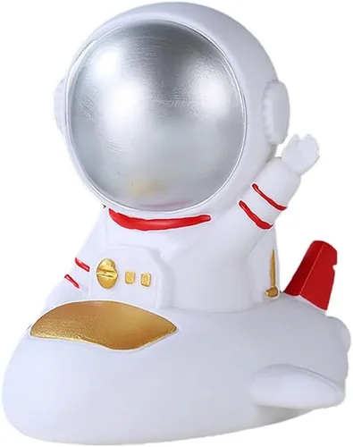 Miniatura 4 de Gaolinci Figura de vinilo de astronauta, alcancía, banco de dinero resistente a caídas, decoración de sala de estar