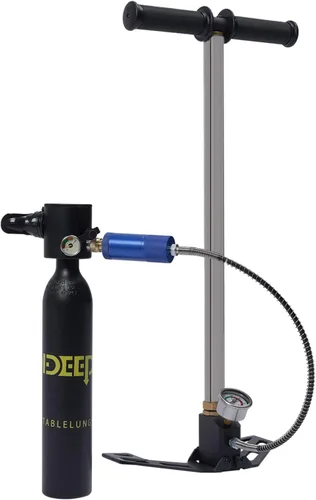 Miniatura 11 de Mini juego de buceo, tanque de buceo de 0.5L con bomba, kit de tanque de buceo de respiración subacuática de 4500 PSI, buceo, buceo, esnórquel