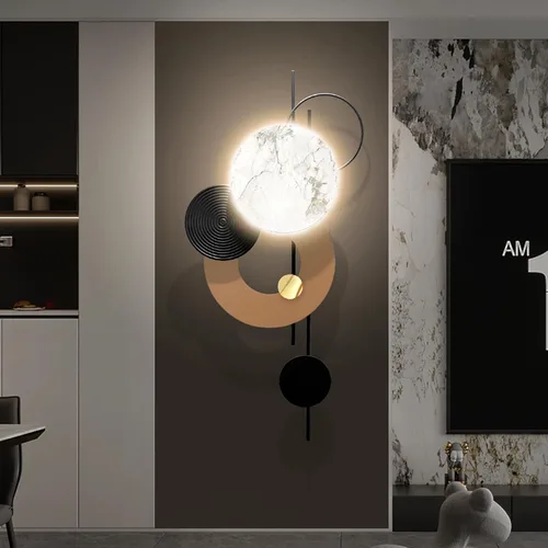Miniatura 10 de HEBOIX Decoración de pared de metal grande, arte moderno de pared de metal, esculturas de pared 3D, decoración hecha a mano para colgar en la pared