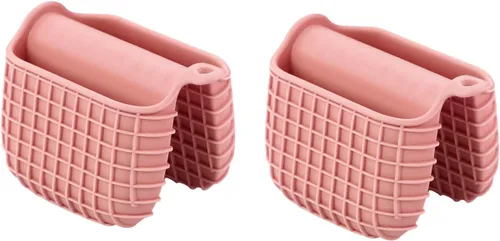 Miniatura 7 de Juego de mini guantes de horno de silicona, guantes de horno con aislamiento térmico, guantes de horno para cocinar y hornear, proteger los dedos