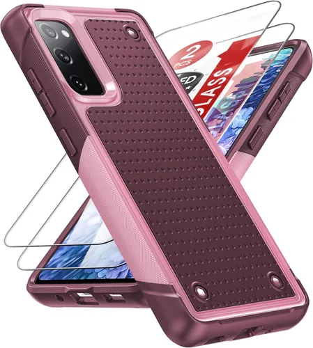 Miniatura 8 de LeYi Funda para Galaxy S21 FE-5G: Funda Samsung S21 FE con protector de pantalla, doble capa protectora de policarbonato duro y TPU suave Android
