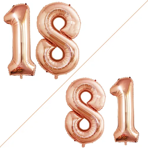 Miniatura 346 de Goer, conjunto de globos de papel aluminio para decoraciones de cumpleaños, globos de las letras de feliz cumpleaños y de números Oro