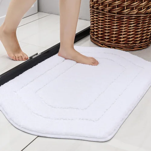 Miniatura 41 de COSY HOMEER Alfombras de Baño Extra Gruesas para Baño - Juegos de Alfombras Antideslizantes de Lino de Baño Suave Felpa 100% Poliéster Fuerte Sala