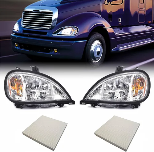 Miniatura 12 de Torque Faro delantero de repuesto para lado del conductor izquierdo para camiones semi Freightliner Columbia 1996-2017, aprobado por DOT SAE, faro