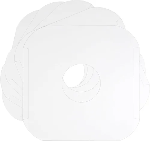 Miniatura 6 de (25) Fundas interiores de papel pesado sin ácidos de calidad de archivo con agujero para discos de vinilo de 12 pulgadas, papel duradero 20# - Fácil