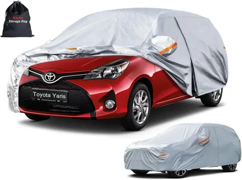 Miniatura 10 de Kayme - Cubierta completa impermeable de 6 capas para automóvil, apta para todo clima, protección para exteriores contra lluvia, rayos ultravioleta