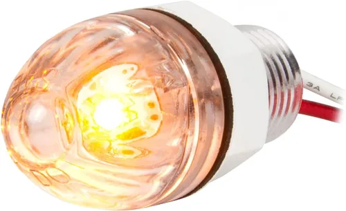 Miniatura 21 de GG Grand General 75390 Mini empuje/tornillo sandía ámbar/ámbar luz LED con tuerca 1 pulgada