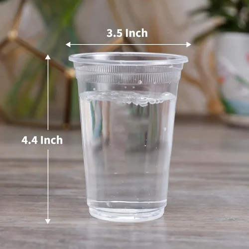 Miniatura 7 de Vasos desechables de plástico transparente, paquete de 100, vasos de agua de 14 onzas