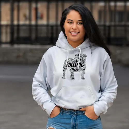 Miniatura 19 de ThisWear Sudadera con capucha con capucha de Bulldog Inglés Word Art Dog Puppy Owner Gift Hoodie