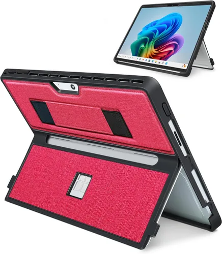 Miniatura 11 de Funda para Microsoft Surface Pro 11/10/9/8 de 13 pulgadas, con cubierta de stent y correa de mano, todo en uno a prueba de golpes, funda resistente