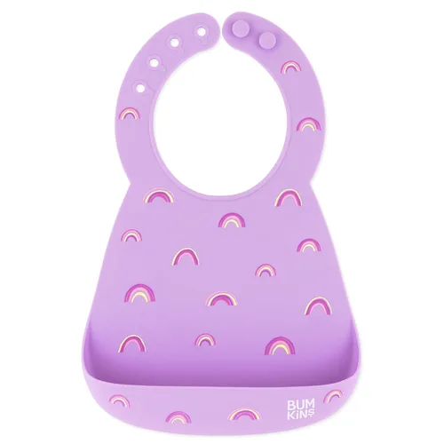 Bumkins Baberos, bolsillo de silicona para bebés, babero para niña o niño, para 6-24 meses hasta niños pequeños, esencial imprescindible para comer,