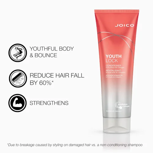 Miniatura 4 de Juego de champú y acondicionador YouthLock formulado con colágeno Cuerpo juvenil y rebote Reduce la rotura y el encrespamiento Libre