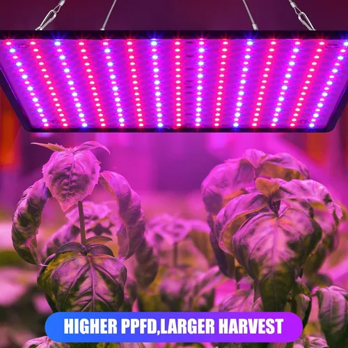 Miniatura 6 de Liliful 4 paneles de luces de cultivo artificiales de espectro completo de 200 W con 225 LED para interior y exterior para tienda de campaña de Azul