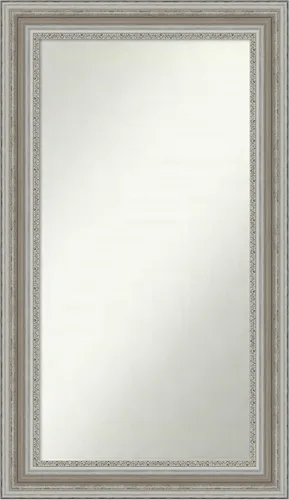 Miniatura 89 de Amanti Art Espejo de baño plateado para sobre el fregadero, 26 x 26 pulgadas, espejo cuadrado de plata antigua, marco de madera tradicional mediano