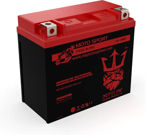 Miniatura 6 de Batería Neptune Power Professional YTX20HL-BS / YTX20L, alto rendimiento, sin mantenimiento, batería sellada para motocicleta AGM ETX20HL BS