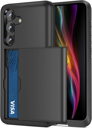 Miniatura 16 de Jiunai Funda para Samsung Galaxy S22 Plus Funda tipo cartera para tarjetas de crédito, soporte para efectivo, bolsillo deslizante de doble capa