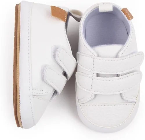 Miniatura 5 de Amtidy Baby Shoes Soft Leather Flat Shoes Toddler First Walker Shoes Boys Girls Infant Newborn Sneakers Non-Slip Rubber Sole