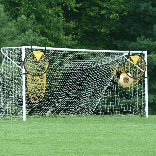 Miniatura 5 de COCODE 2 piezas de portería de fútbol, redes portátiles de objetivo, equipo de práctica de pelota de fútbol de esquina, objetivo de tiro de fútbol