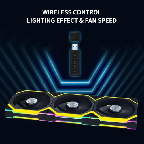 Miniatura 4 de Lian Li UNI Fan SL - Ventilador inalámbrico ARGB de 4.724 in, paquete individual, señal inalámbrica de 2.4 GHz para control RGB y ventiladores