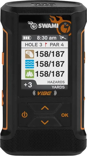Miniatura 5 de Swami Vibe Golf GPS - Combo de altavoz Bluetooth GPS para golf, color lima Naranja
