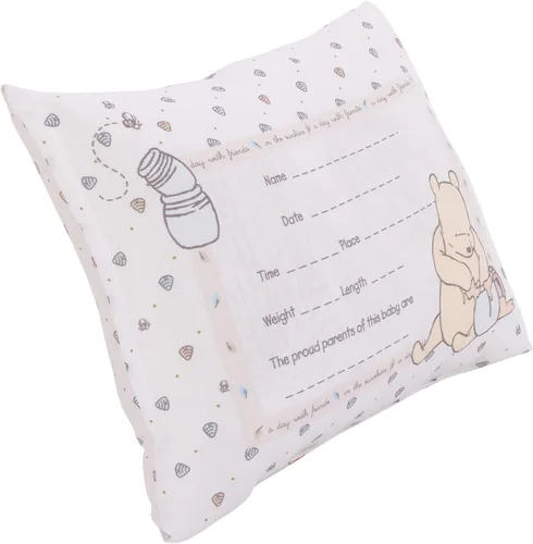 Miniatura 3 de Disney Winnie The Pooh - Almohada decorativa de recuerdo, almohada personalizada, marfil, azul, amarillo (6404709P)