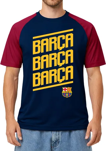 Miniatura 18 de Icon Sports Camiseta con licencia oficial del FC Barcelona para el Día del Juego, unisex para adultos Fcb101pf-borgoña