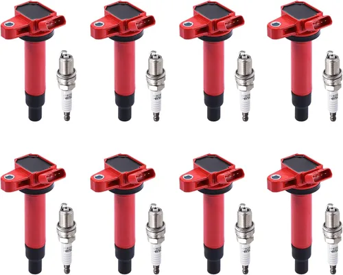 Miniatura 9 de Pindex Paquete de 6 bobinas de encendido UF487 y bujía de iridio doble 6619 compatibles con Toyota 4Runner RAV4 Avalon Camry Sienna Lexus ES350